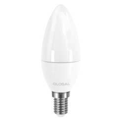 LED лампа GLOBAL C37 CL-F 5W теплый свет 220V E14 (1-GBL-133-02)